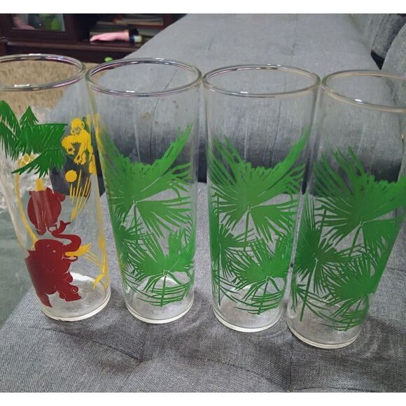 Tall Libbey Ice Tea Glasses ( 4 Glasses. Vintage - Picture 5 of 5